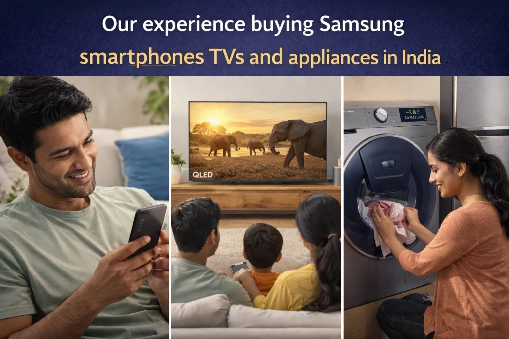 Our experience buying Samsung smartphones TVs and appliances in India