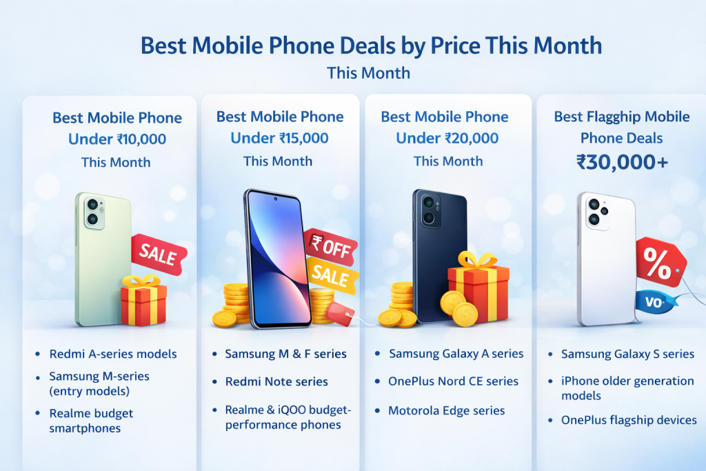 Best mobile phone deals in India this month comparison