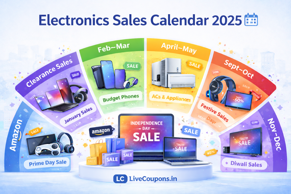 Electronics sales calendar in India 2025