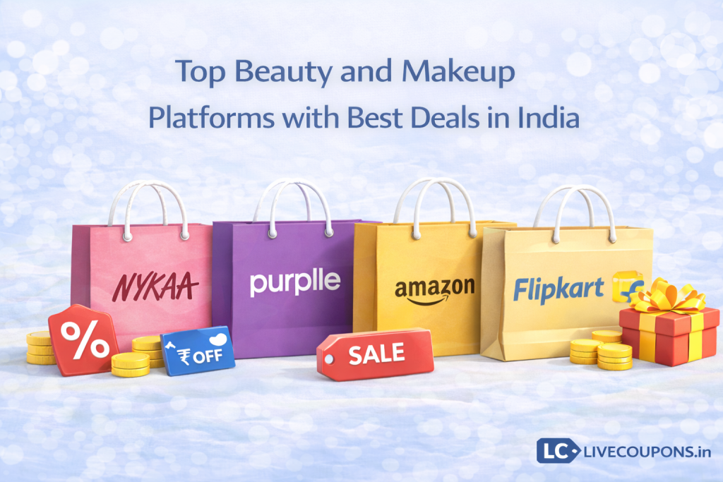 Top beauty and makeup platforms with best deals in Indi