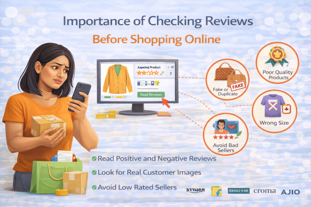 Importance of checking reviews before shopping online