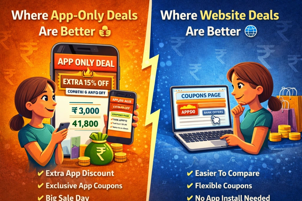 app only exclusive discount smartphone shopping offers India