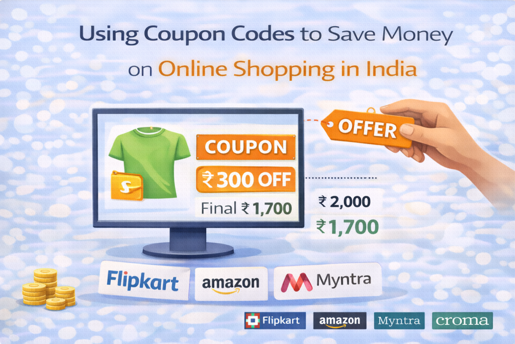 Using coupon codes to save money on online shopping in India