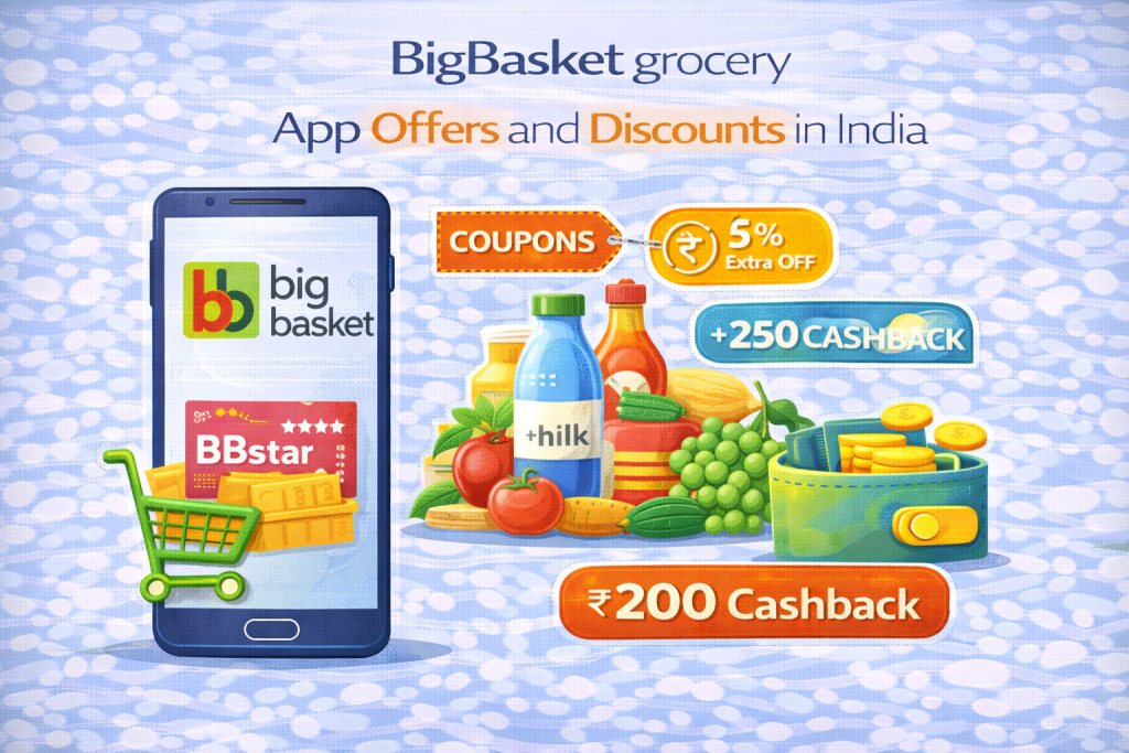 BigBasket grocery app offers and discounts in India