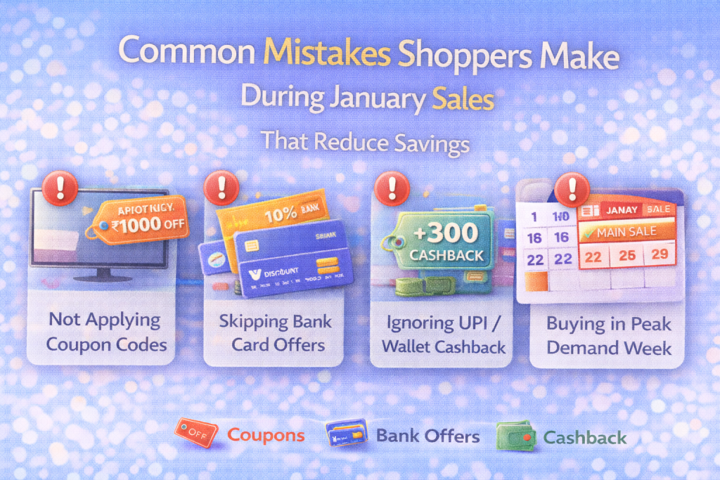 Common mistakes shoppers make during January sales that reduce savings