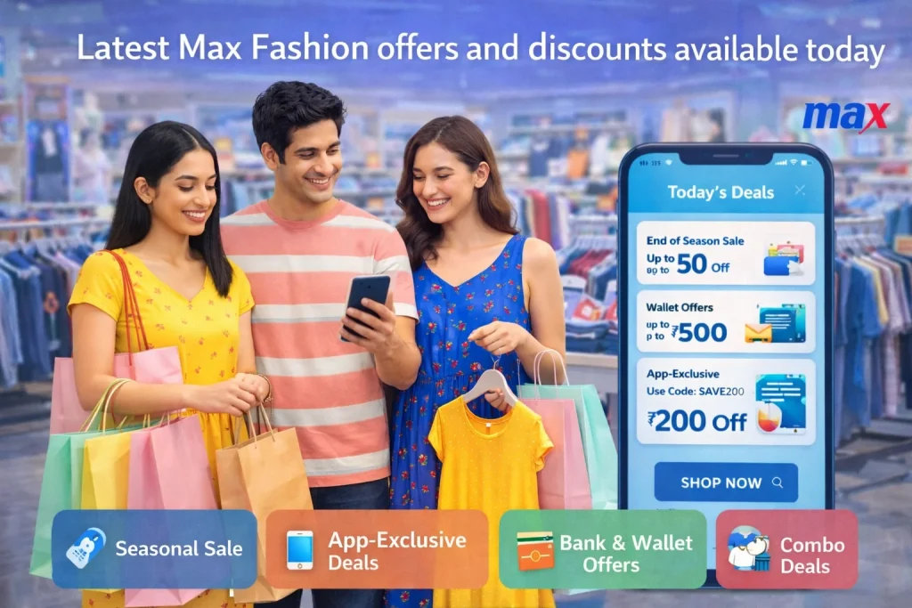 Latest Max Fashion offers and discounts available today