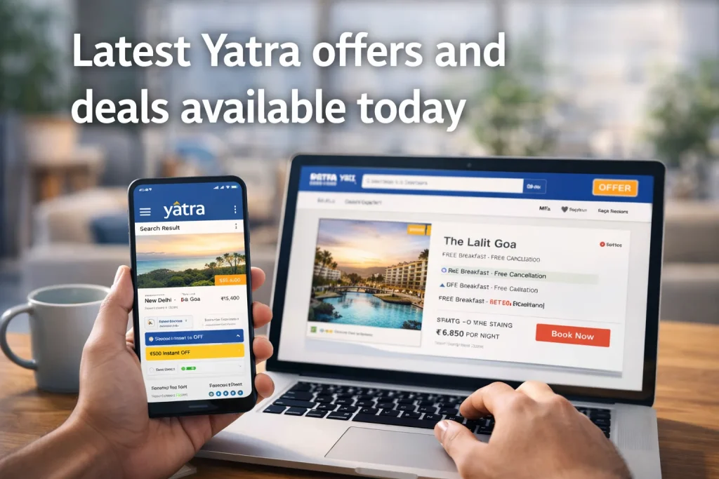 Latest Yatra offers and deals available today