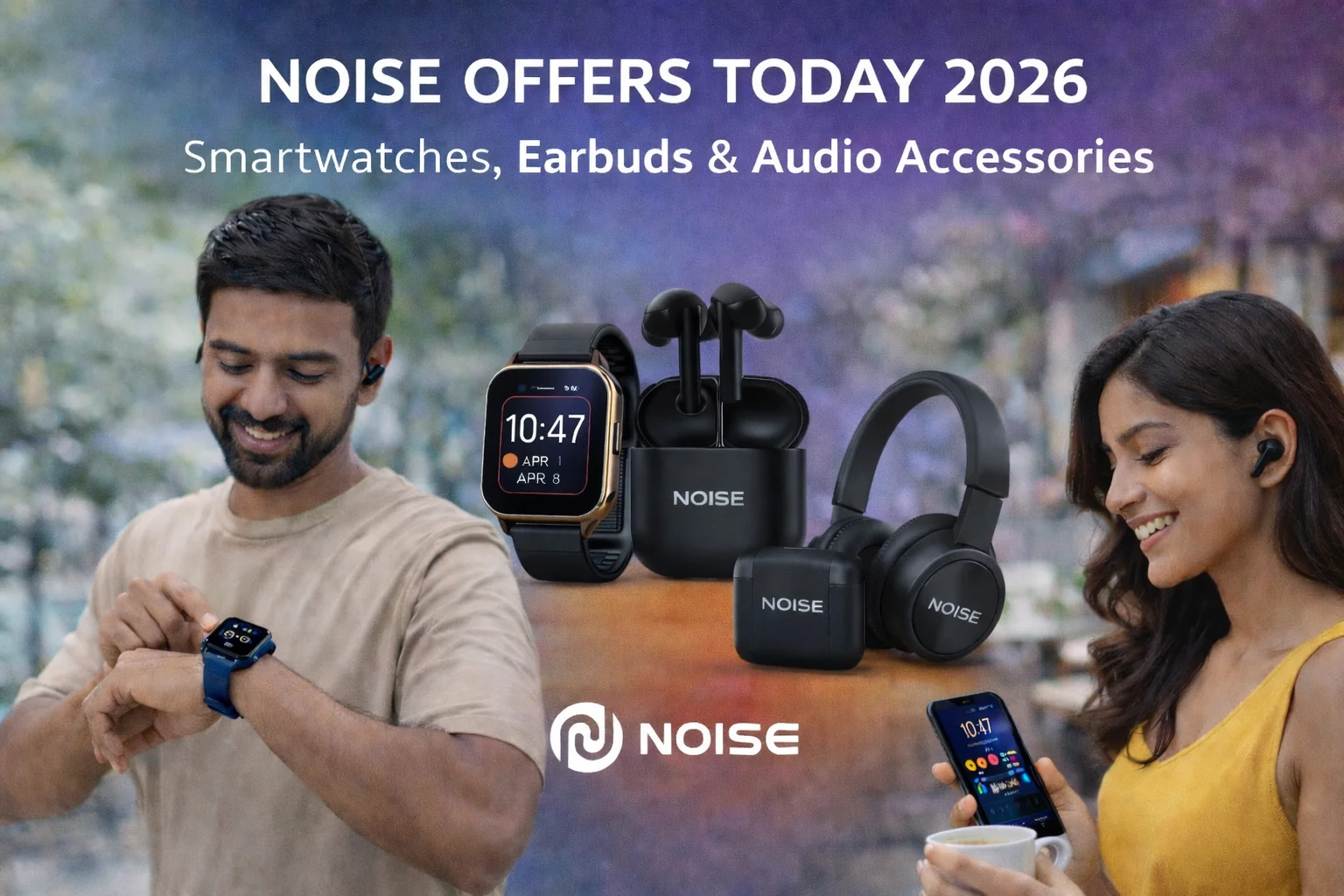 Noise offers today 2026 showing discounts on smartwatches earbuds and audio accessories