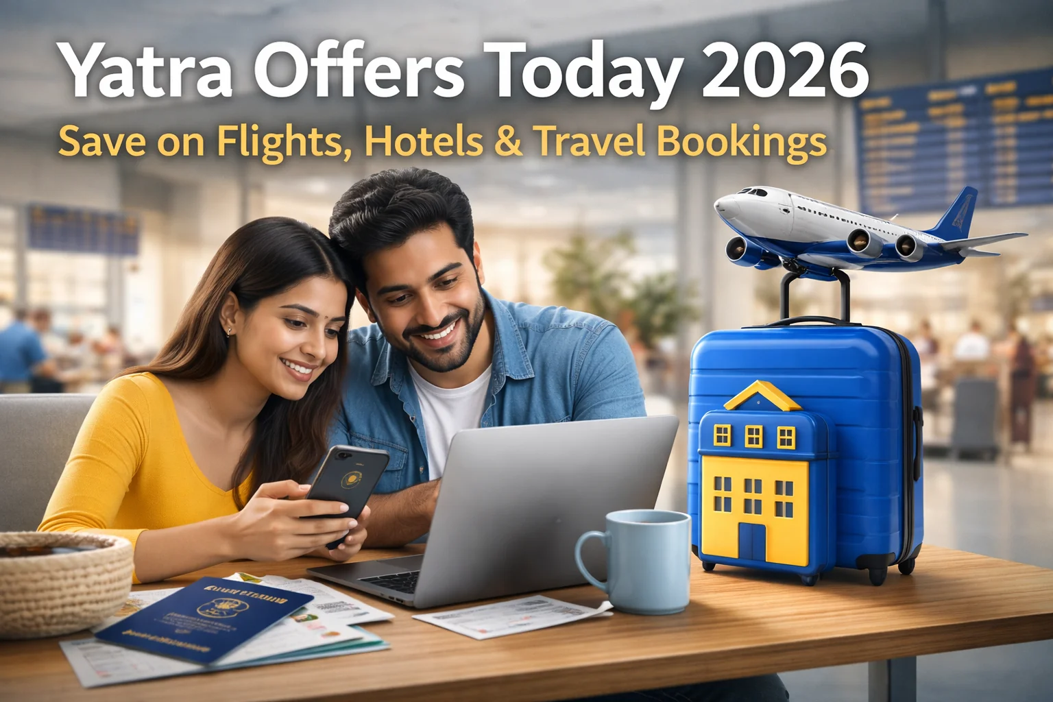 Yatra offers today 2026 showing flight hotel and travel booking options