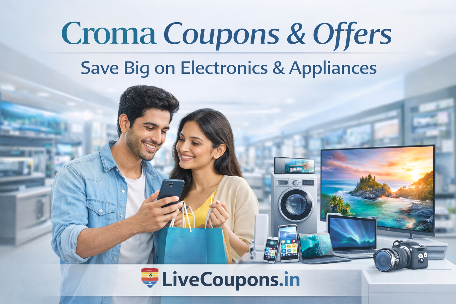 Croma coupons and offers on electronics and home appliances in India