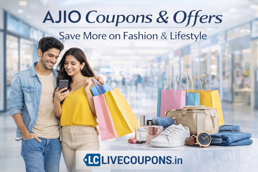 AJIO coupons and offers to save more on fashion and lifestyle shopping in India