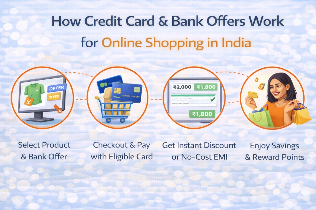 How credit card and bank offers work for online shopping in India