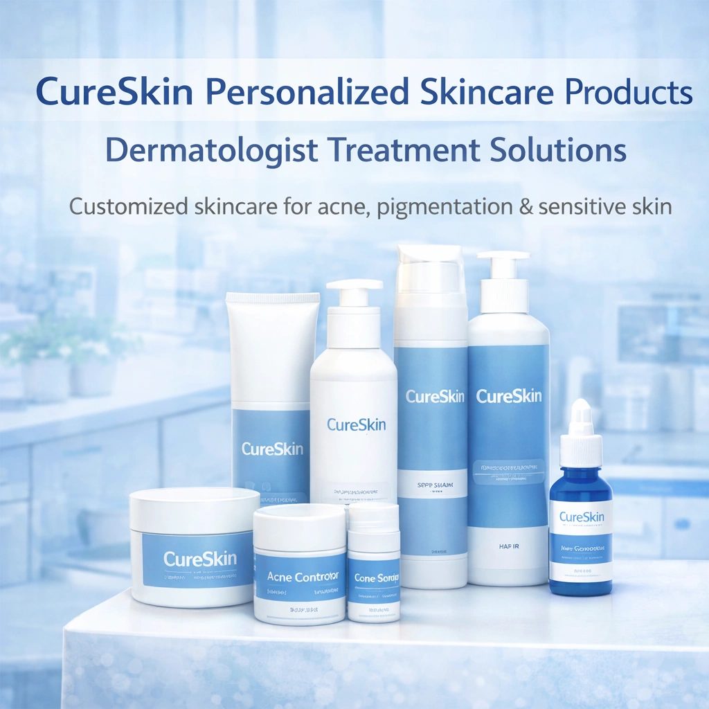 CureSkin personalized skincare products dermatologist treatment solutions India