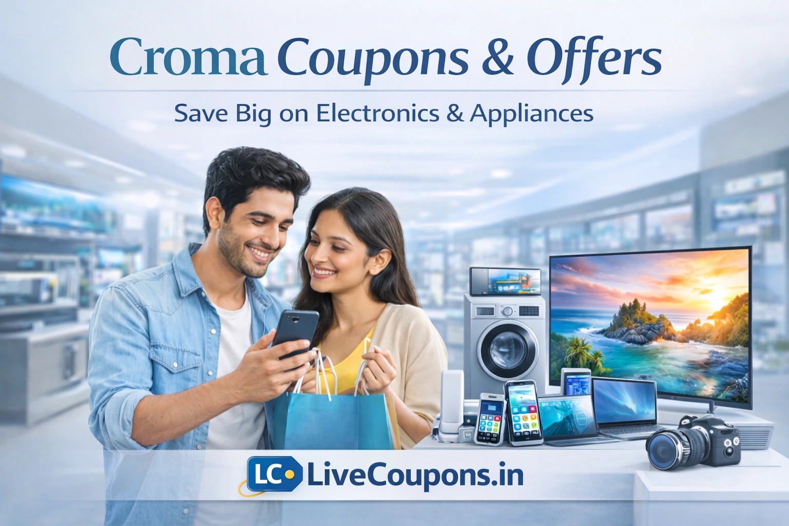 Croma coupons and offers on electronics and home appliances in India