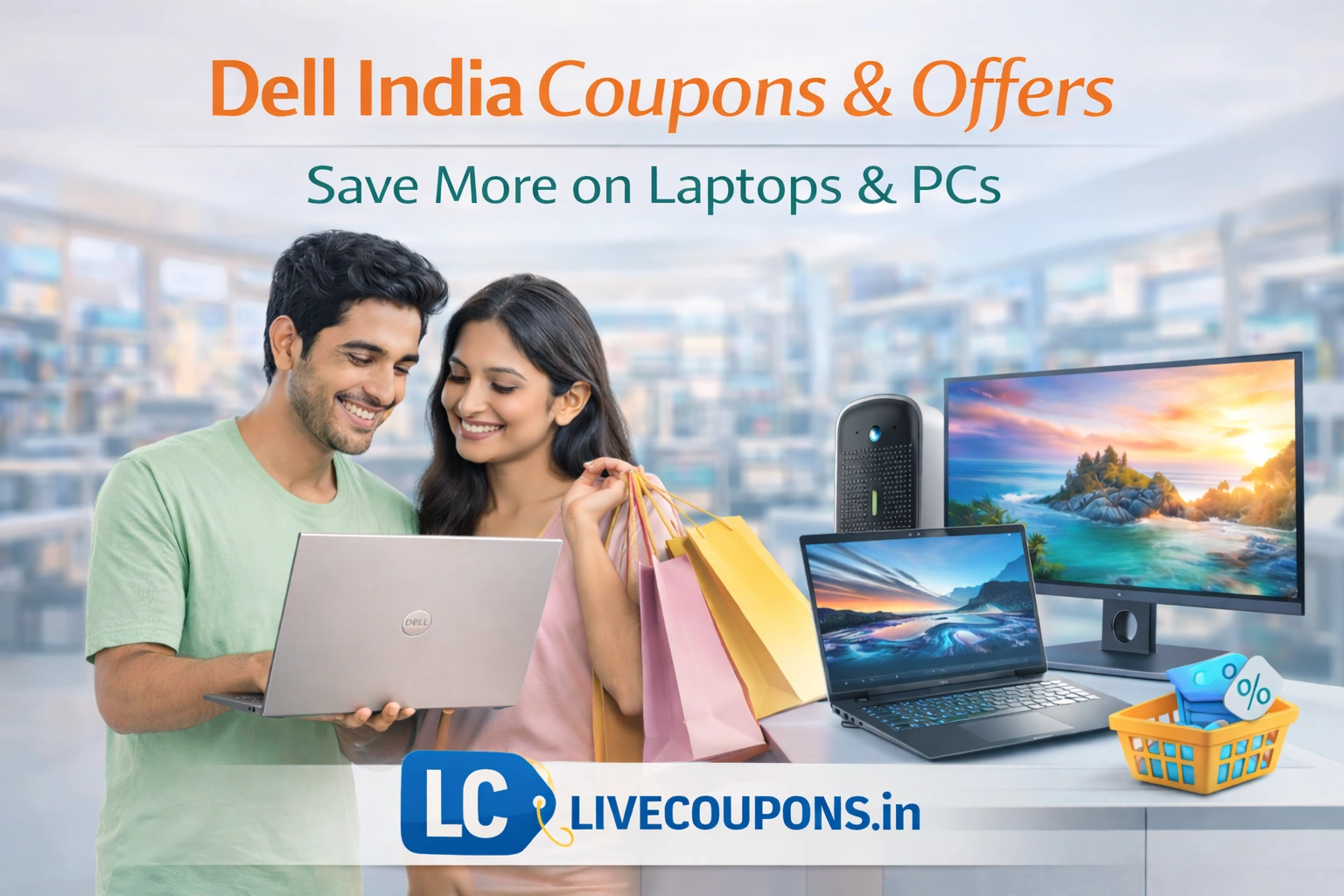 Dell India coupons and offers laptops PCs discount deals online shopping India